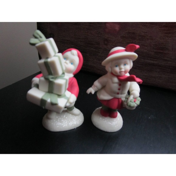 Dept 56 Holly Lane Christmas figurines Dept 56 x 2 original packaging - Picture 7 of 12